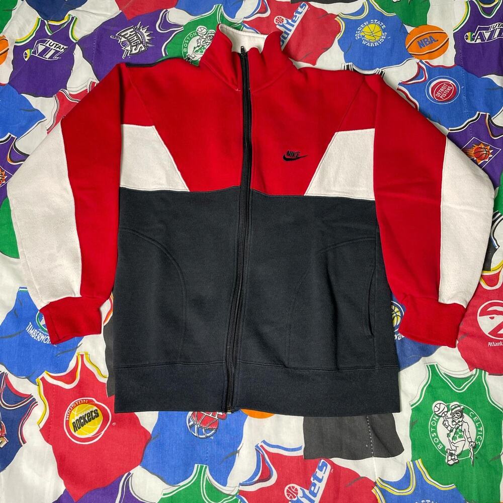 Vintage 90s Nike Sportswear Sports Bred Mens Sz M Medium Athletic Track Jacket